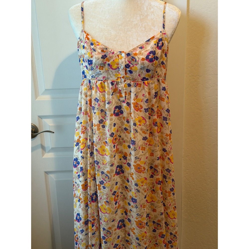 Moda Intenational Coquette Y2K  Maxi Dress LG  Floral Cottagecore Boho